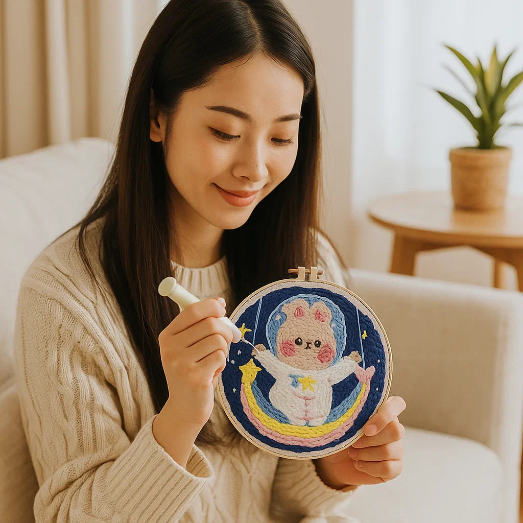 Avkopplande Stickset med olika designer