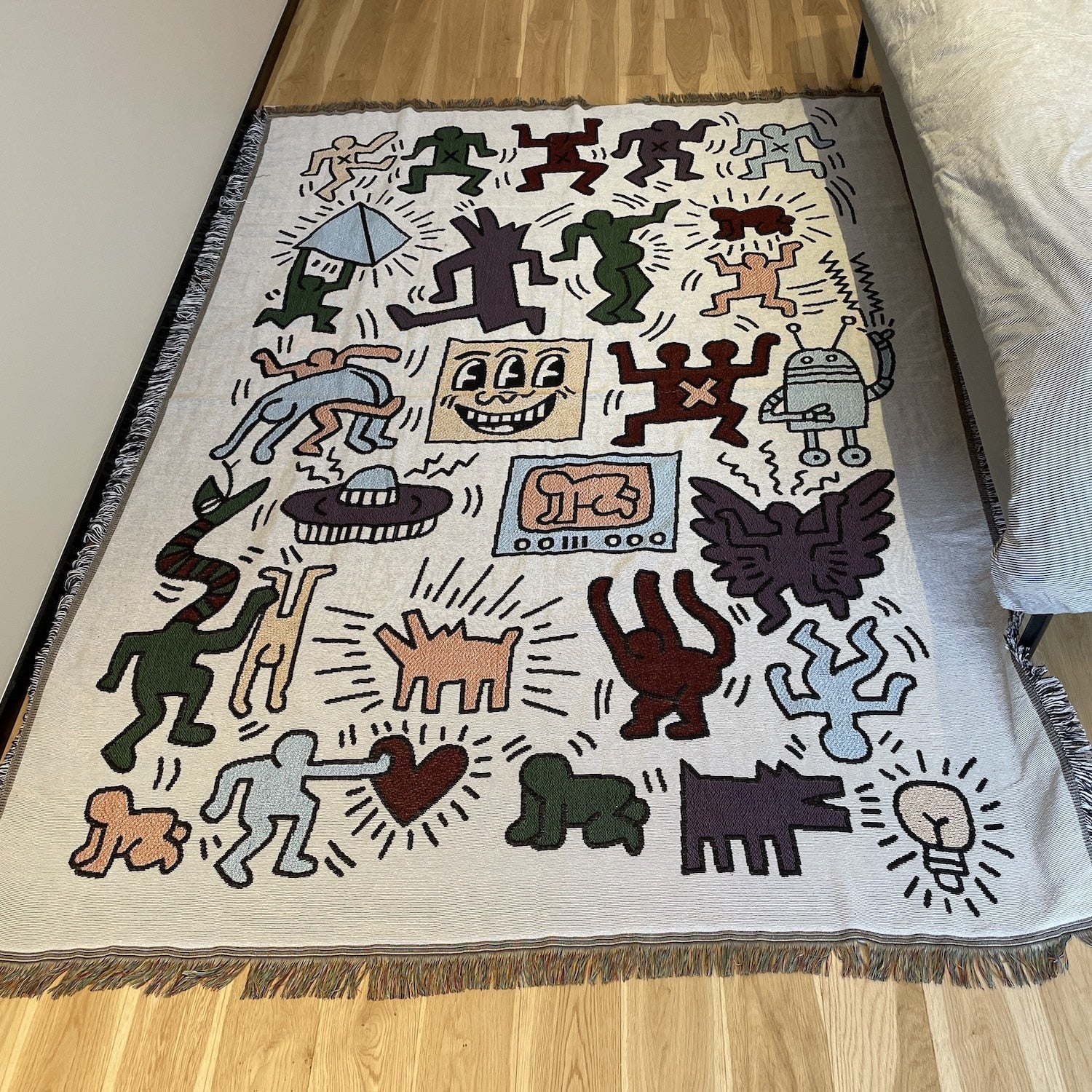 Keith Haring pusselfilt för mysig komfort