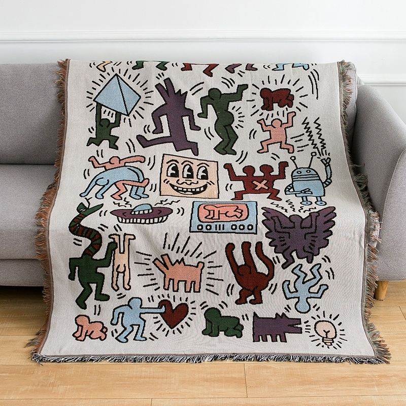 Keith Haring pusselfilt för mysig komfort