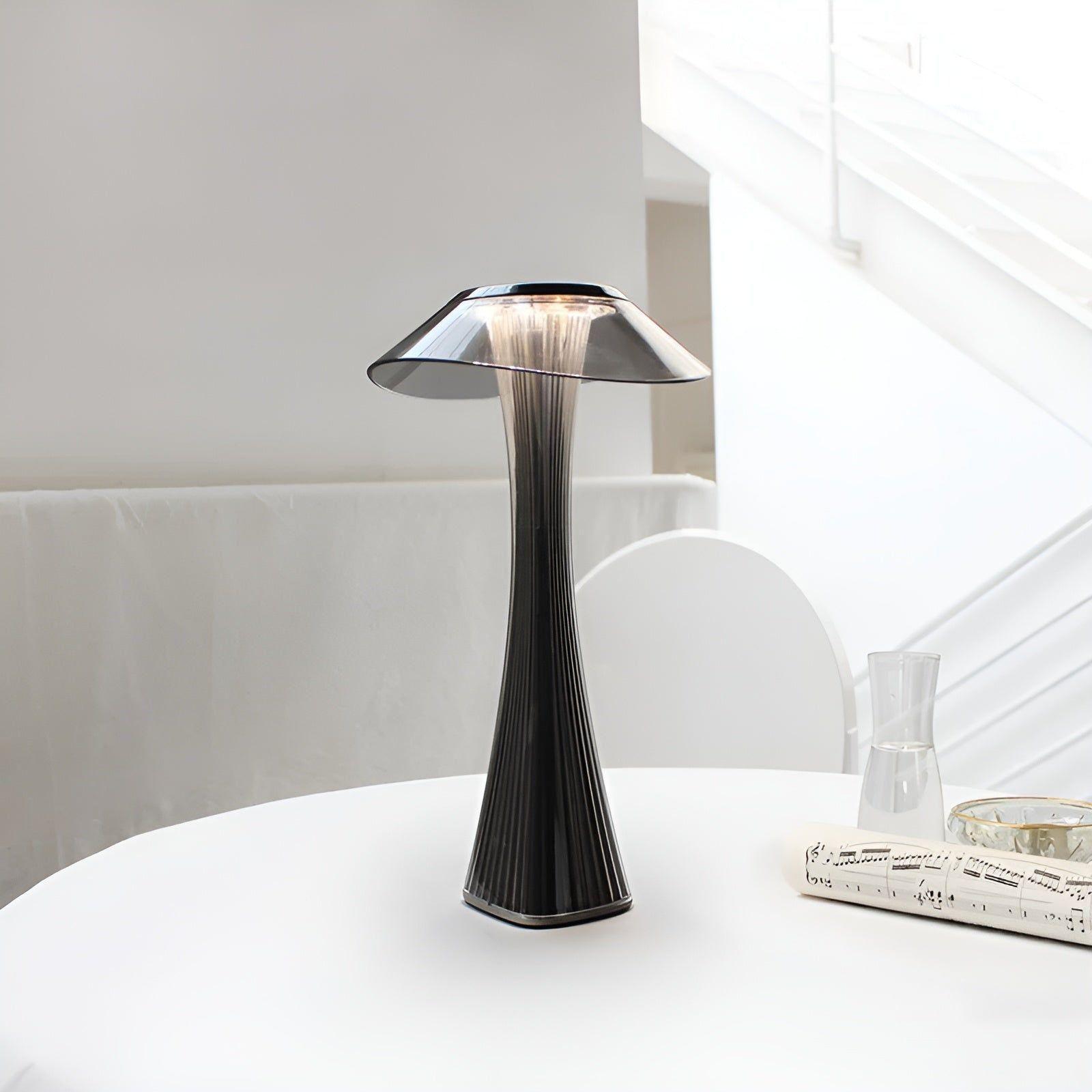 Gior Bordslampa - Uppladdningsbar Italiensk Kristall Nattduksbordslampa med Smart Touch