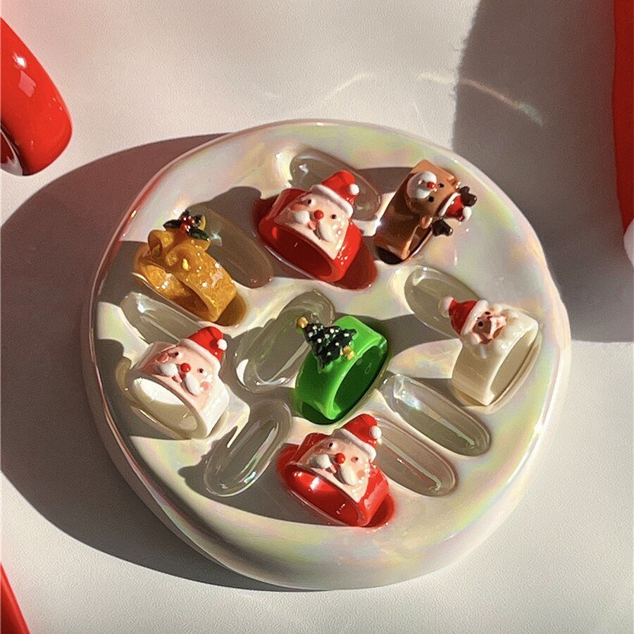 Handgjord Keramisk Dekorativ Mini Ringställsfat