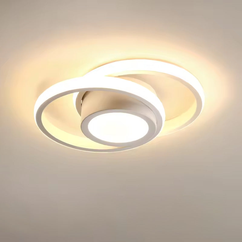 Dubbel Ring LED Taklampa | 10,6 tum Diameter | Sleek Minimalistisk Design | Modern Hem Accent | Brick by Brick