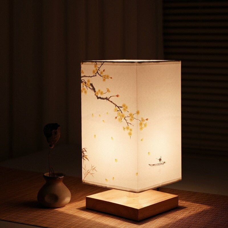 Japansk-skandinavisk bordslampa