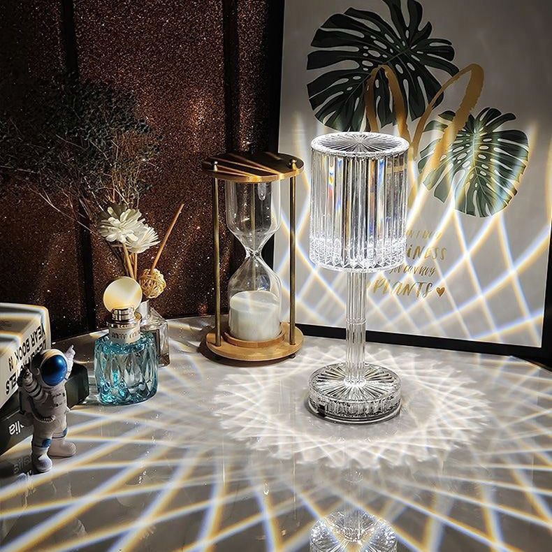 Rund diamantformad LED-nattduksbordslampa med Aluminiumkropp