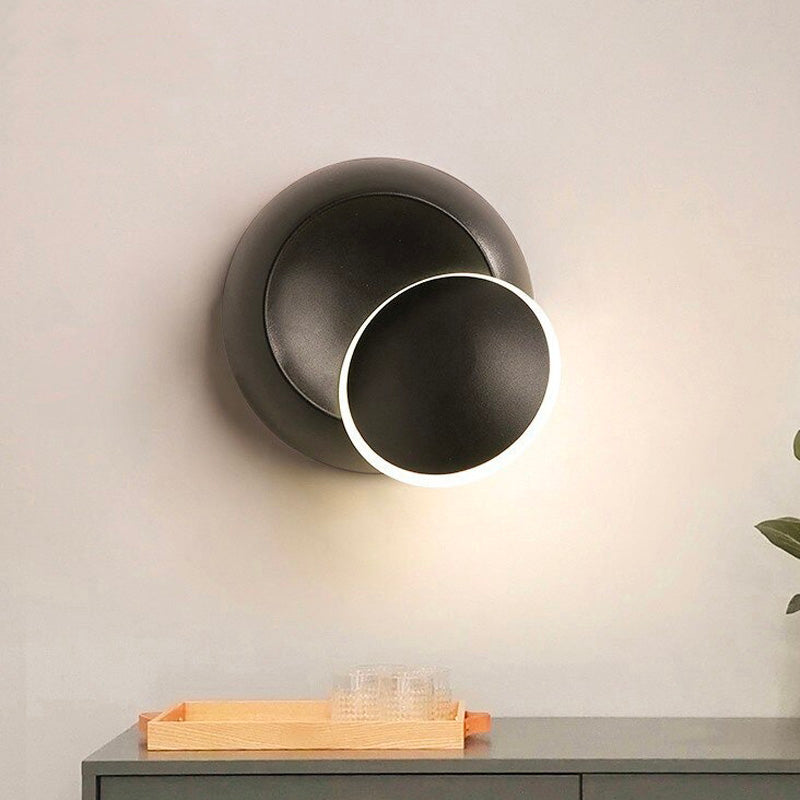 Rotera LED Vägg Sänglampa med Retro Aluminium Design