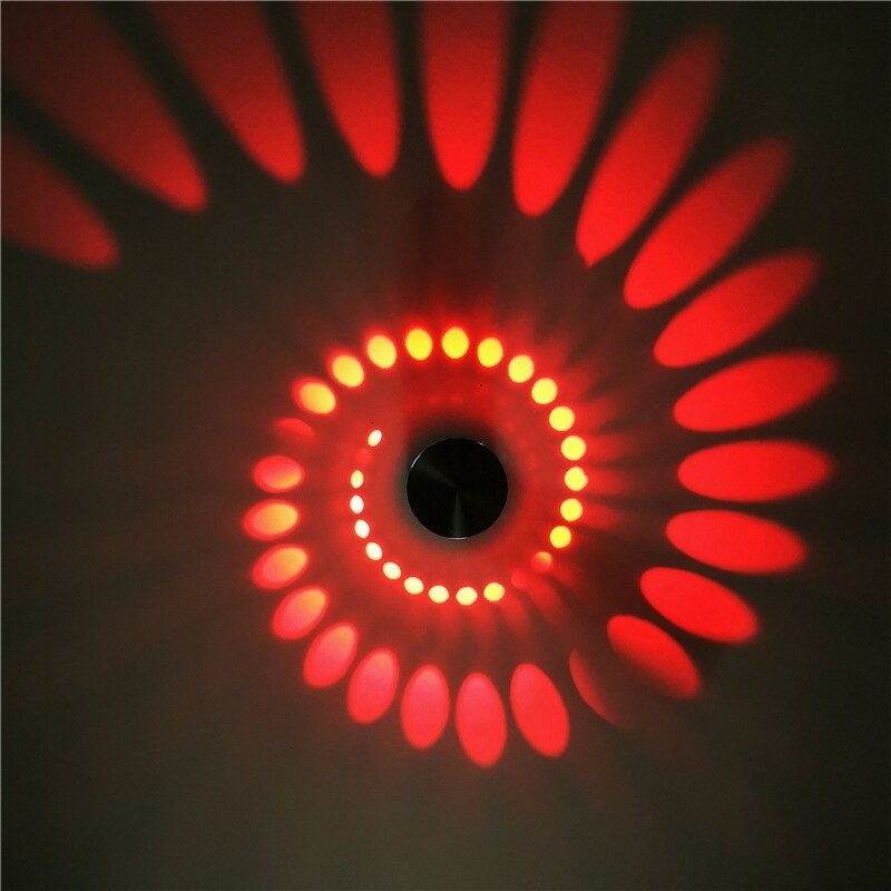 Minimalist Spiral Vägg Nattlampa med LED Touch Control