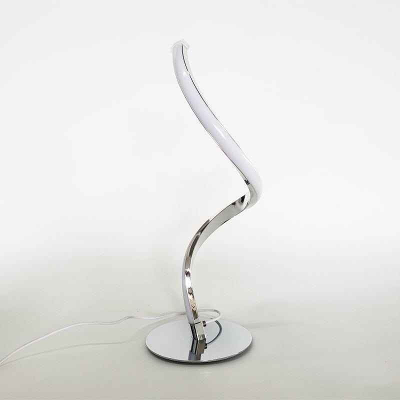 Design Spiral Sänglamp i Modern Aluminium Stil