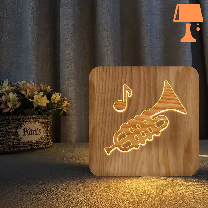 Carvallo - Trumtrompet sänglampa för musicälskare