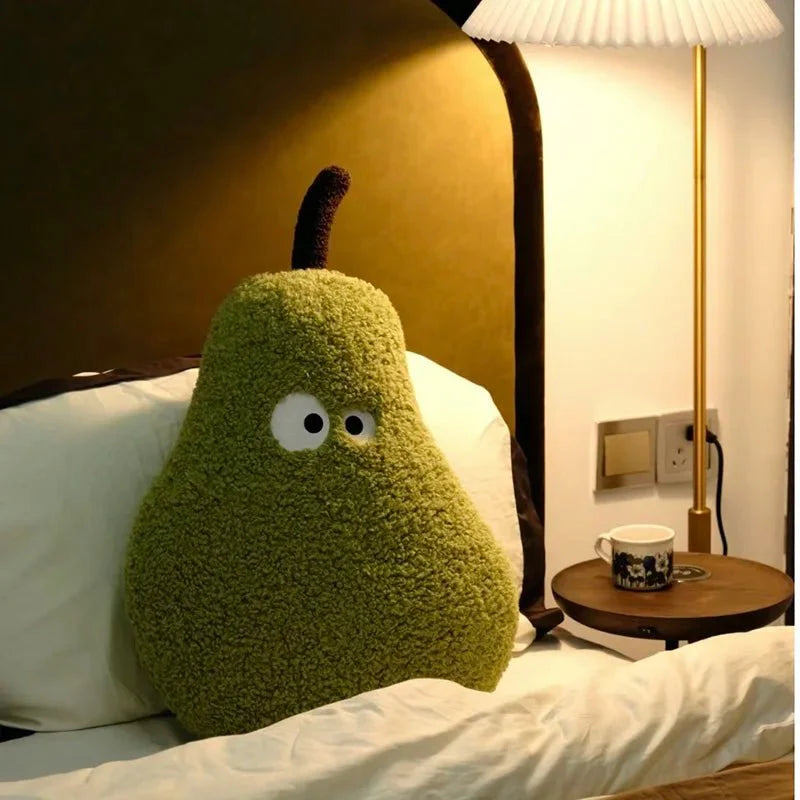 PlushNest – Stilren stor päronsoffkudde med rundade kanter