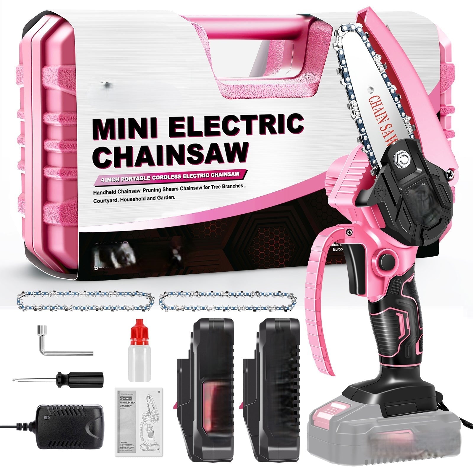 Elektrisk kedjesåg slipad lättviktig för beskärning