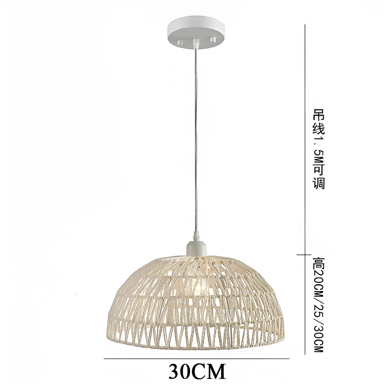 NatureWeave Light - Japansk Rattan Pendellampa