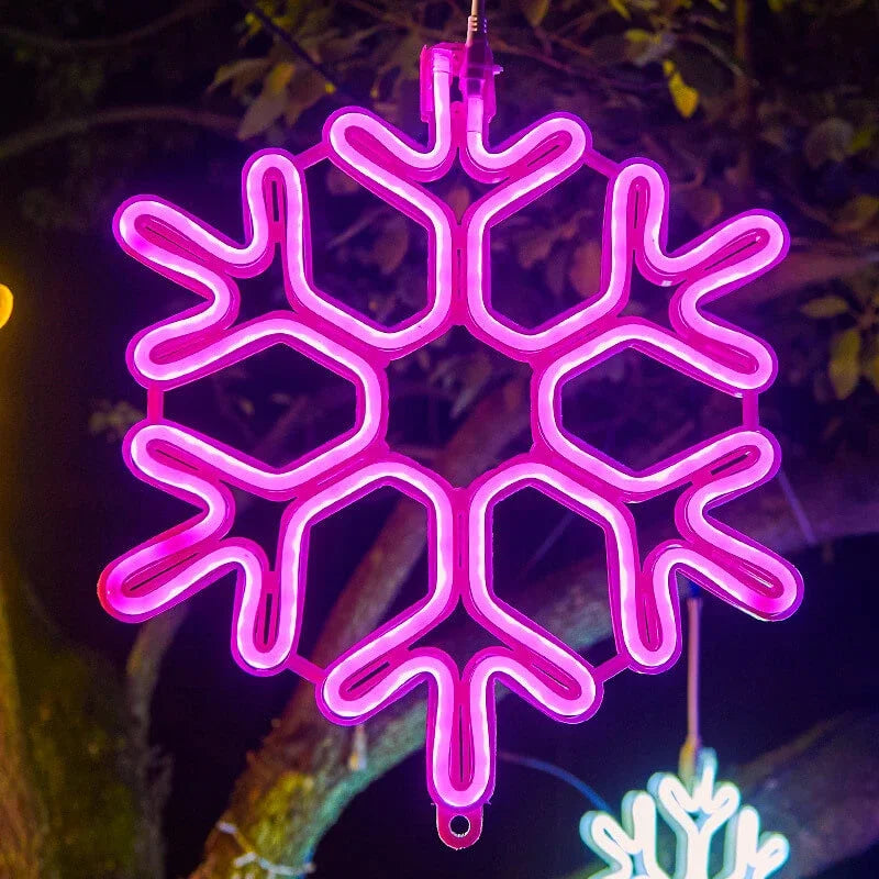 Juldekorationer LED Utomhus Snöflingor Ljus