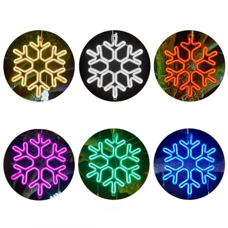 Juldekorationer LED Utomhus Snöflingor Ljus