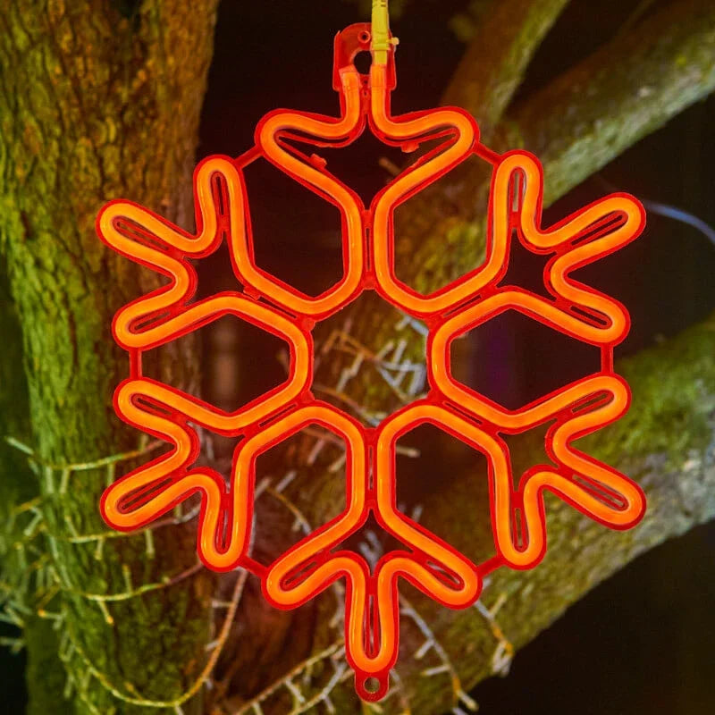Juldekorationer LED Utomhus Snöflingor Ljus