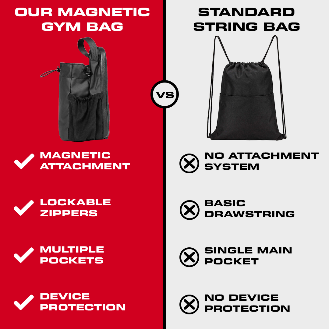 Gym Bag Magnetisk Hängande Förvaring Vattentålig