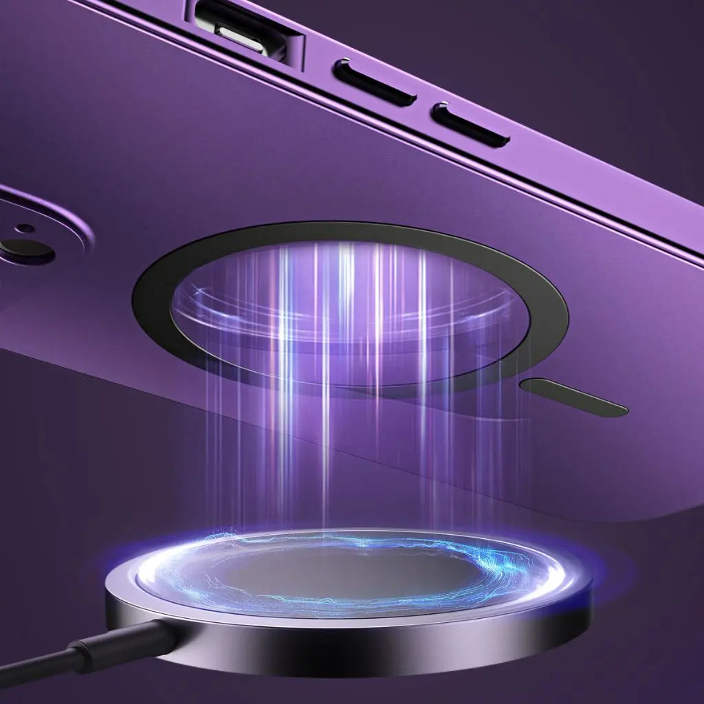 Telefonfodral Magnetisk Metall Tunn Skyddande Fodral