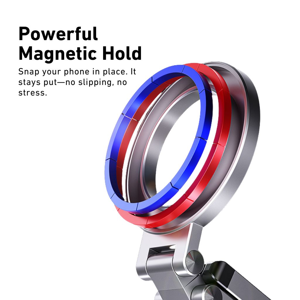 Telefoni Ställ med Magnetisk Aluminium Bas