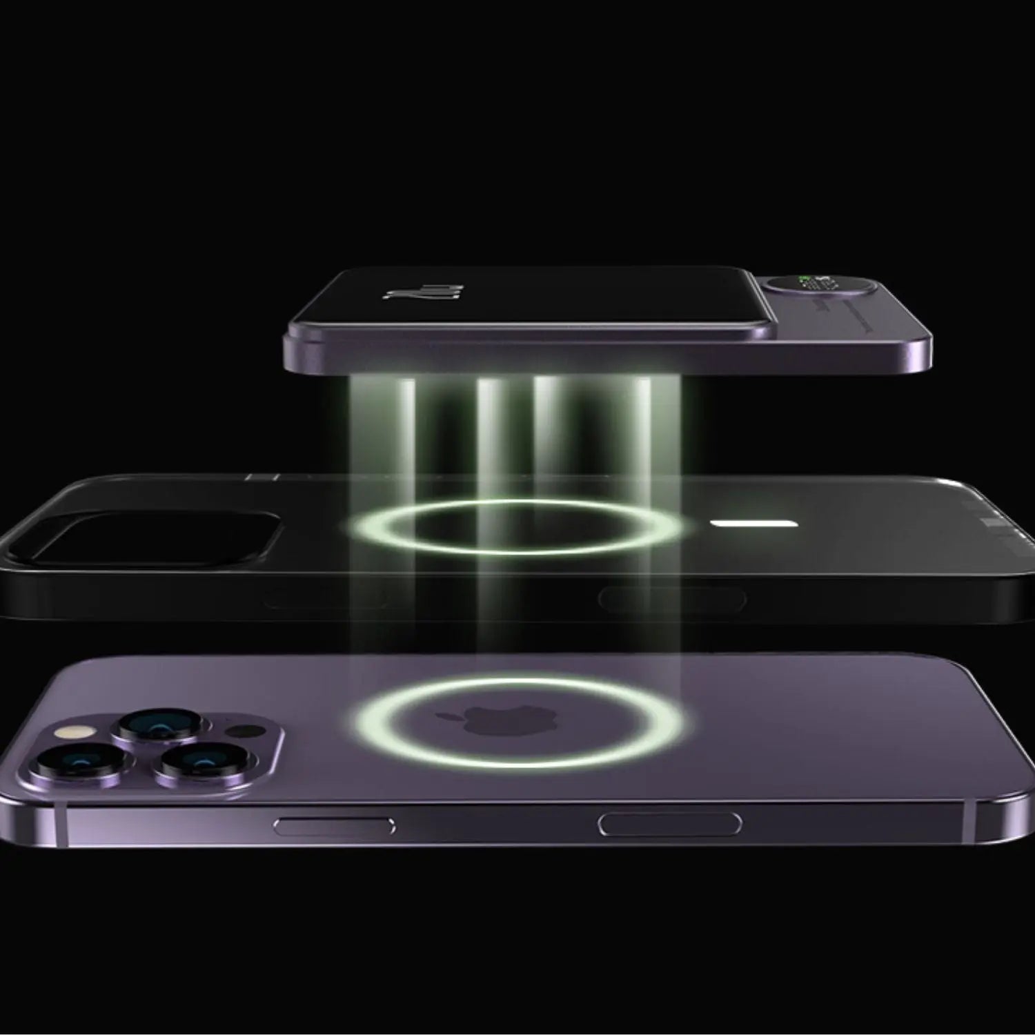 Power Bank Slim Trådlös Magnetisk Laddare