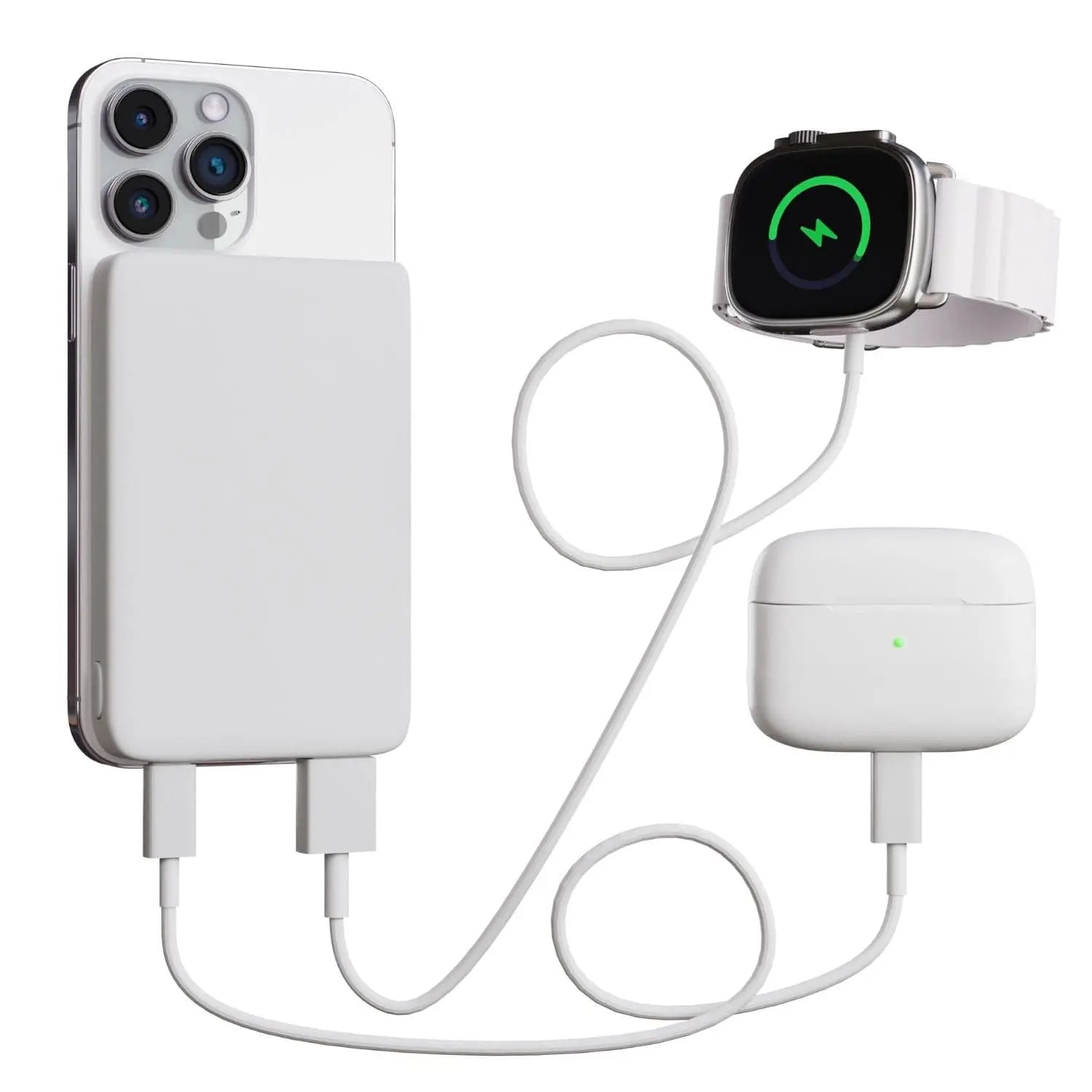 Trådlös laddare powerbank med magnetisk design