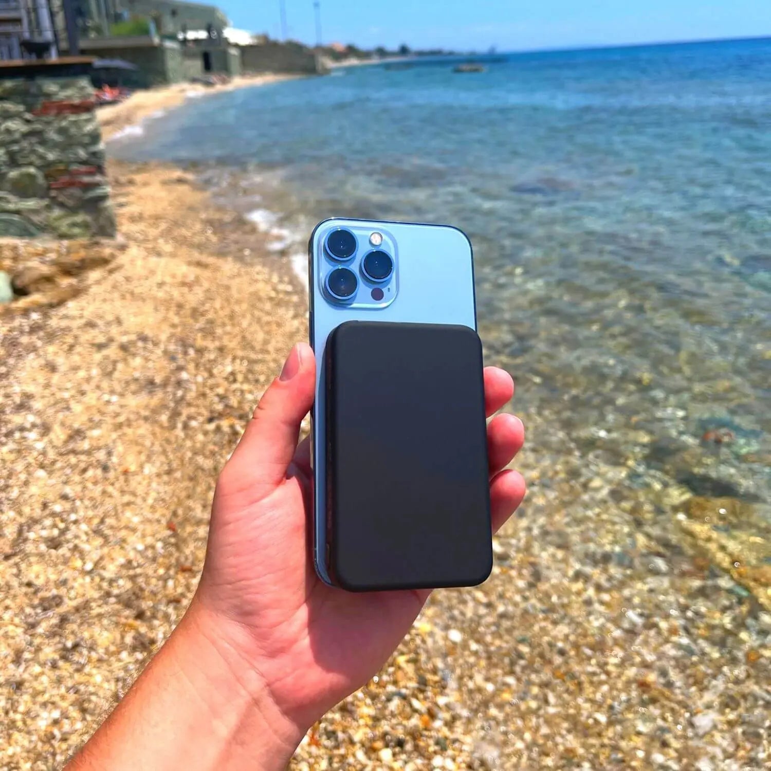 Trådlös laddare powerbank med magnetisk design