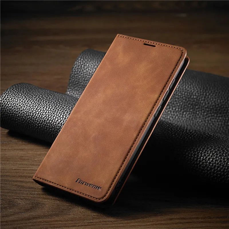 MAGSHIELD - Magnetisk iPhone-väska i läder för stiligt skydd