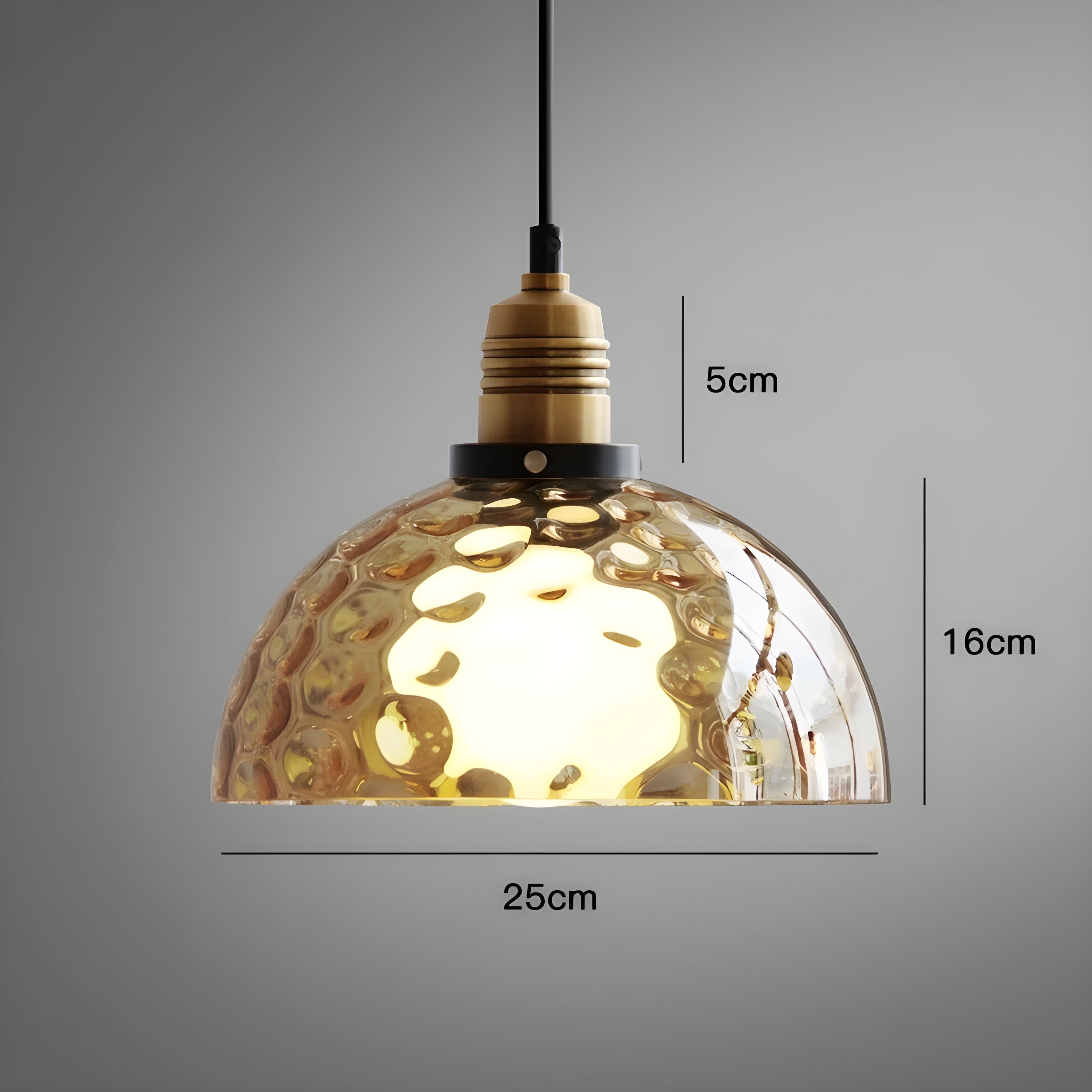 AmberLuxe Light – Industriell Loftstil LED Pendellampa