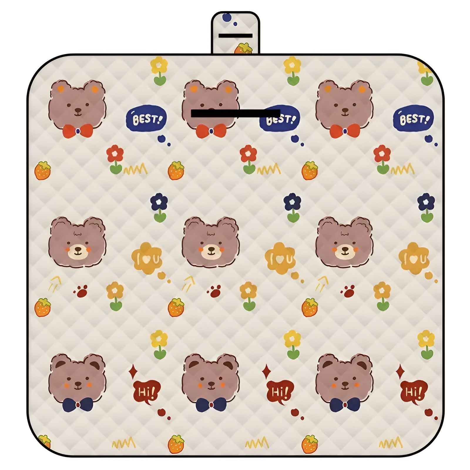 Fällbar Baby-spelmatta – Vattentålig och Polstret | Ideal för Strand & Picknick