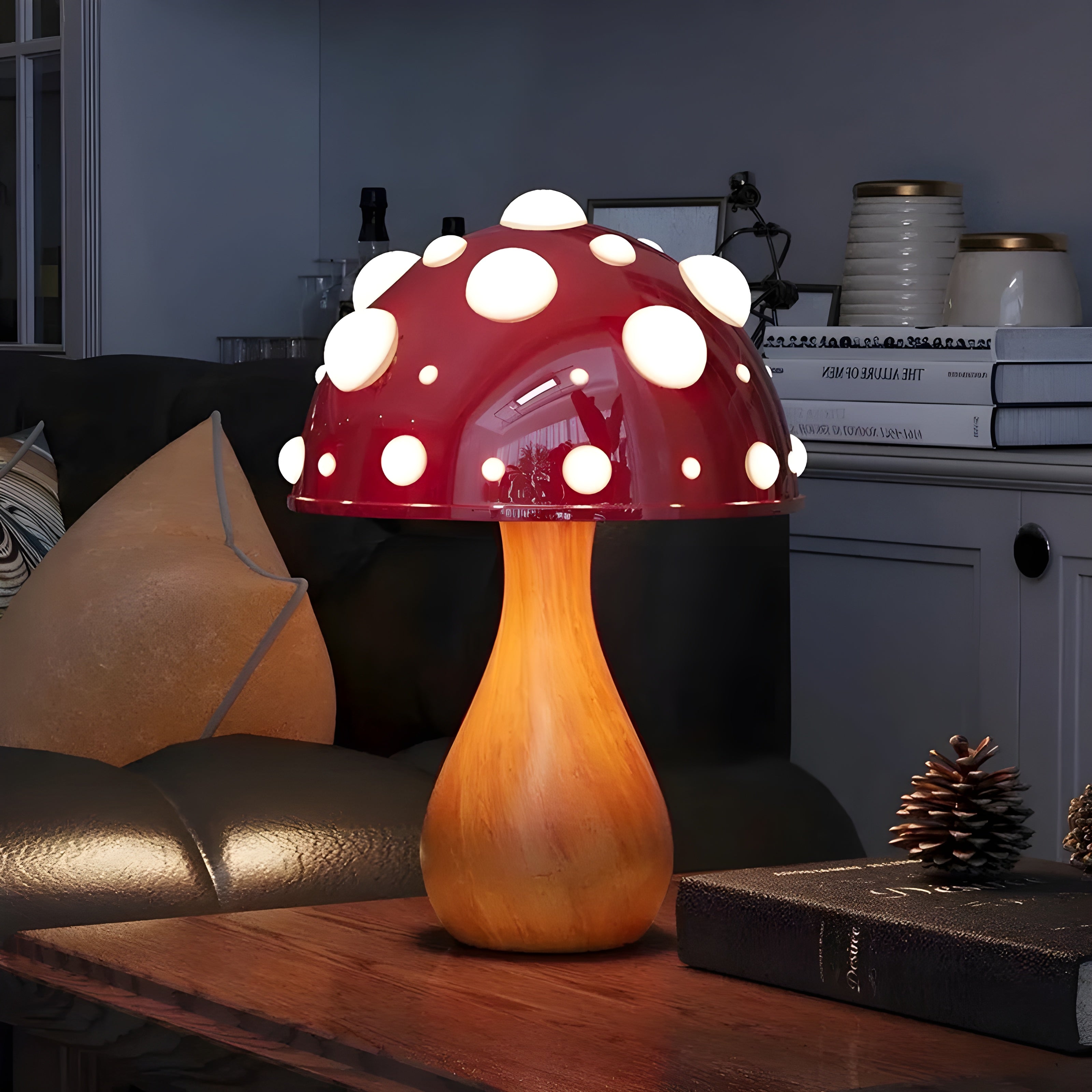 AmanitaDream Lampa - Amanita Svamp LED Vägglampa