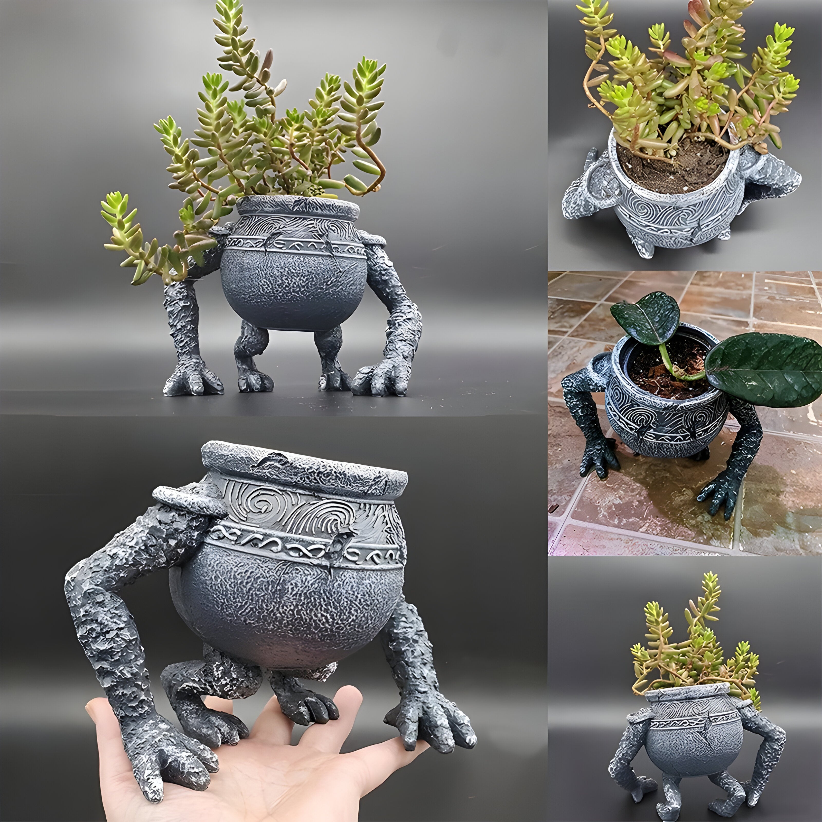 TerraKnight Pot - Trädgårdsrand Dekorativ Blomkruka