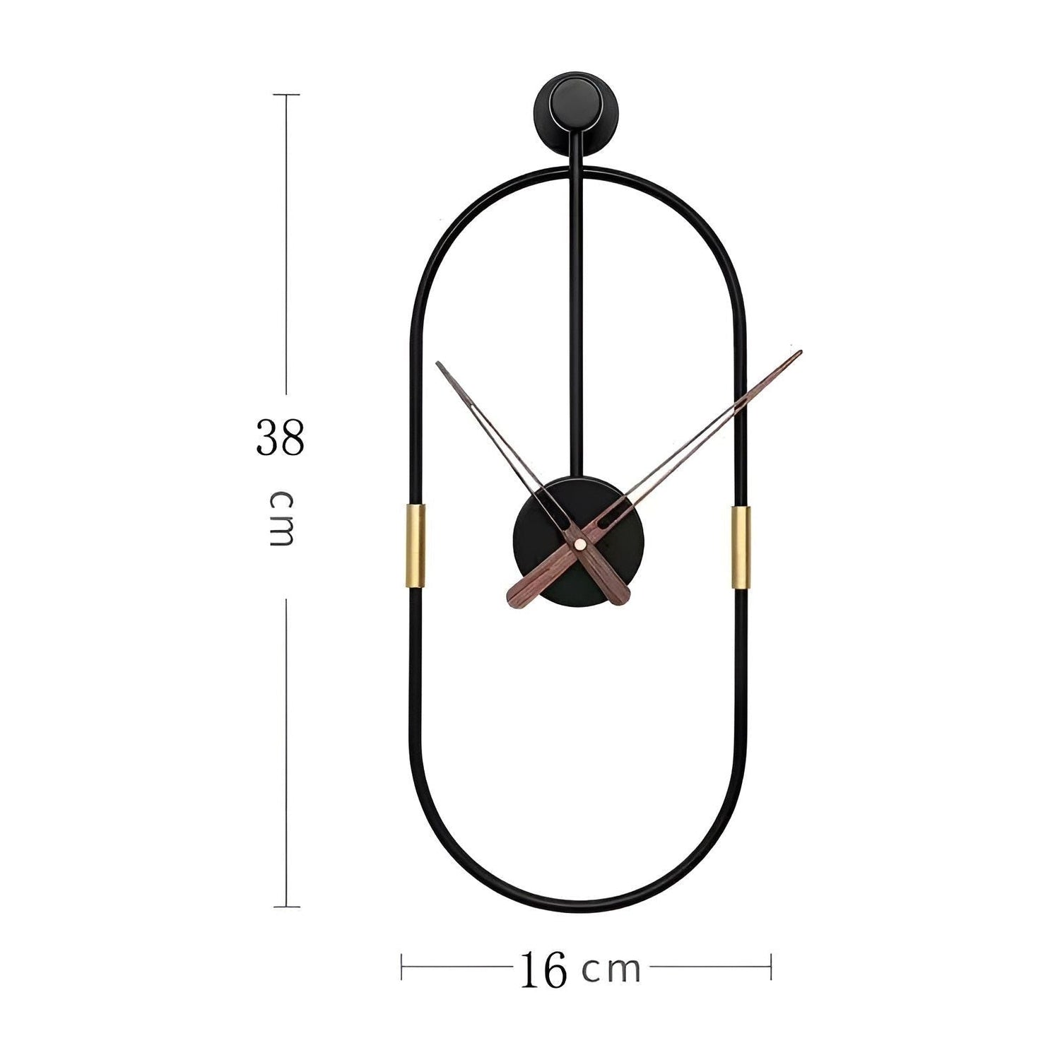 IronArt Klocka - Minimalistisk Konstväggklocka i Metall