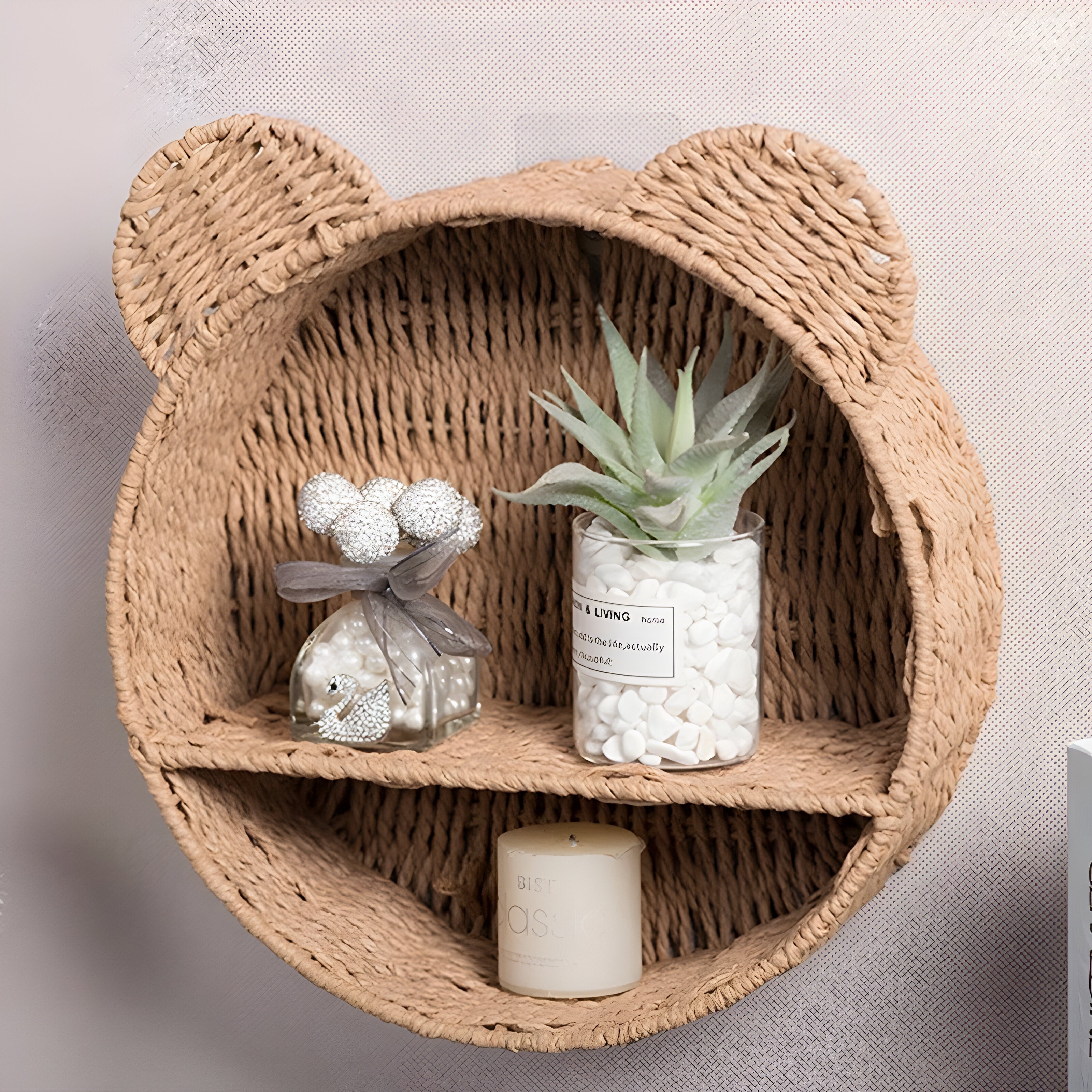 StrawWeave Korg - Strå Vävda Förvaringskorg