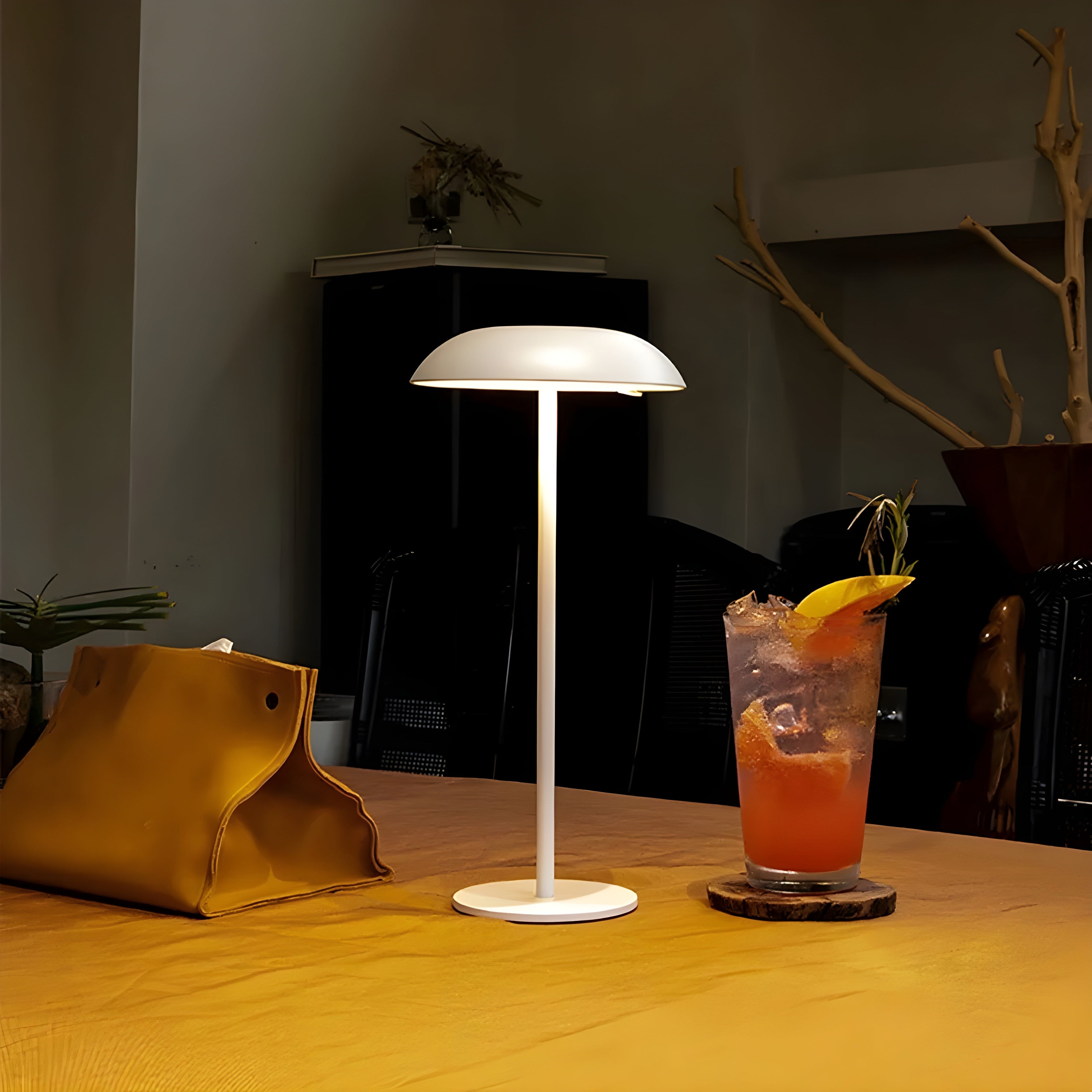 AmberHalo Lampa - Retro USB-laddad LED Touch Skrivbordslampa