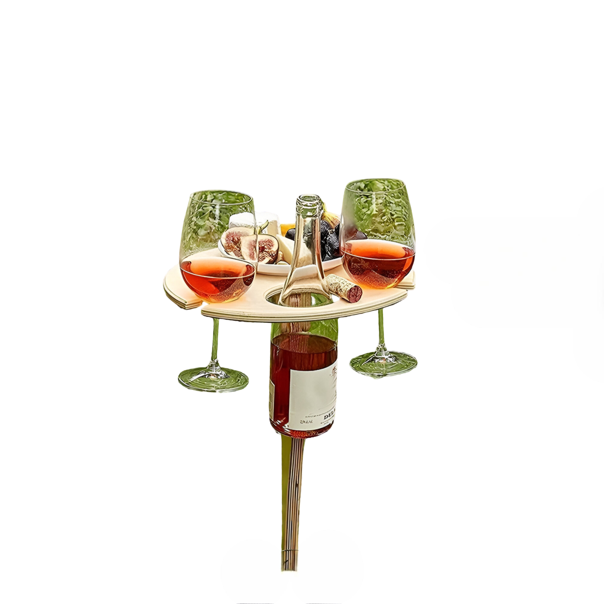 Hopfällbart bord för utomhus - Bärbart vinbord för trädgård och picknick