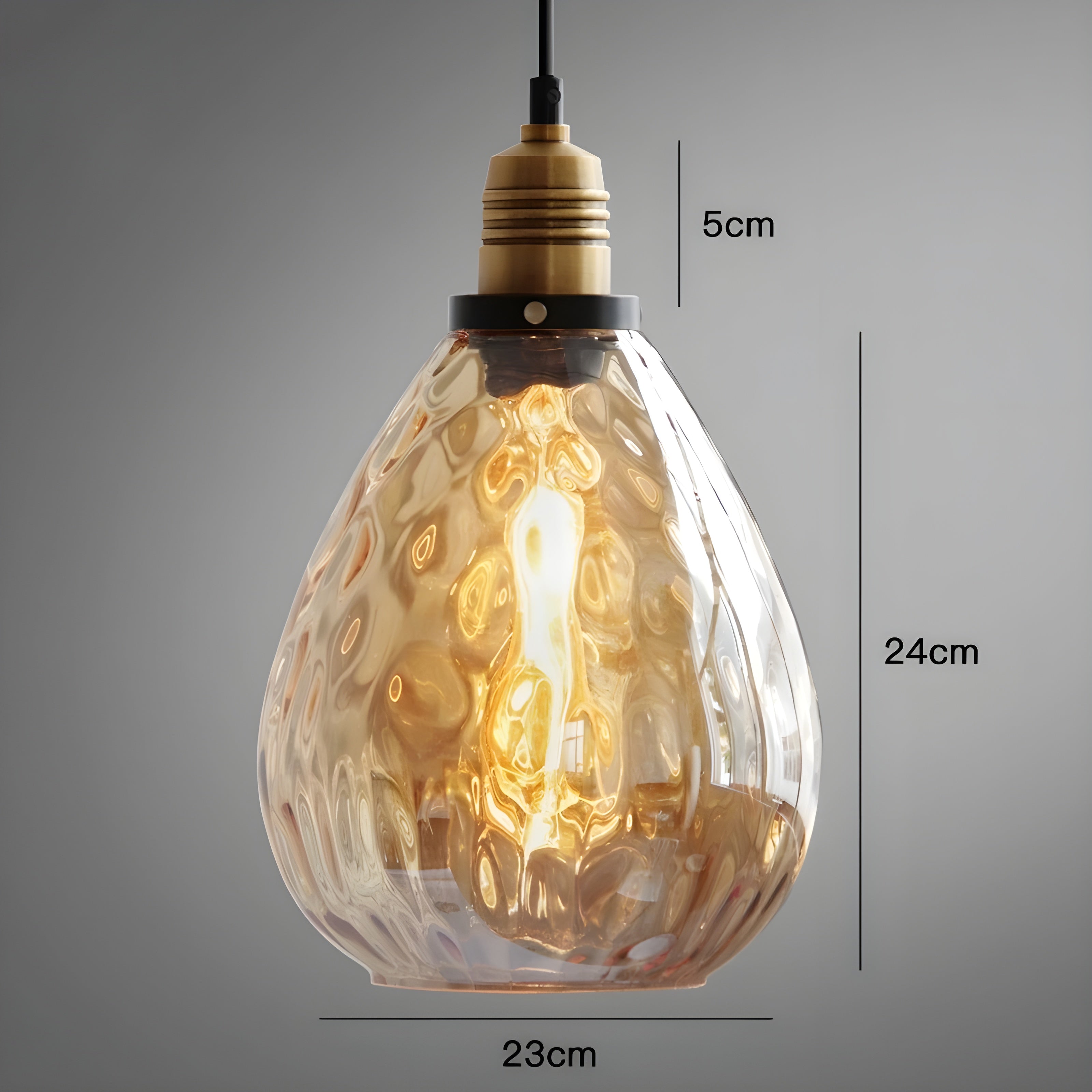 AmberLuxe Light – Industriell Loftstil LED Pendellampa