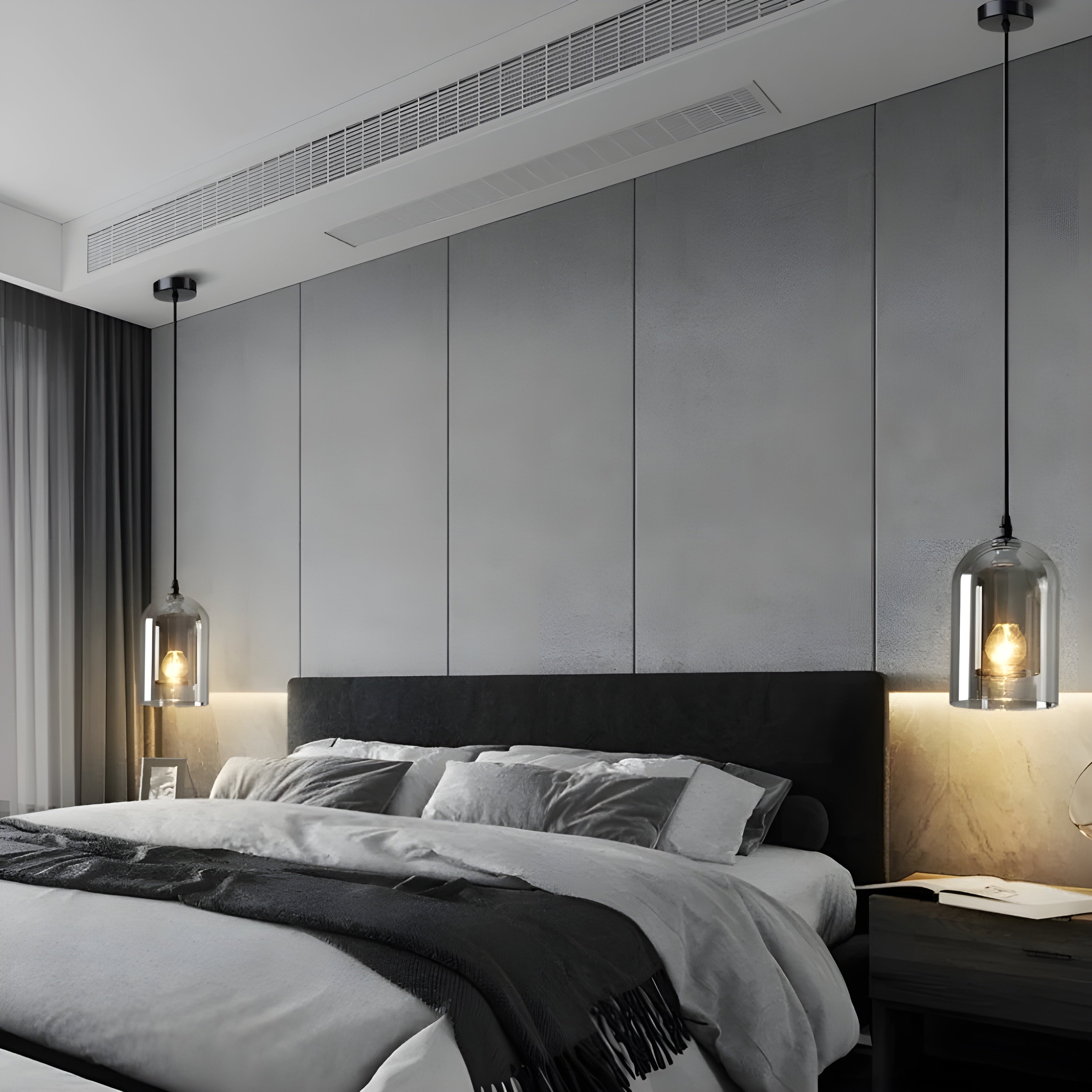 SkyGleam Light - Modern Dubbel Glas Pendellampa