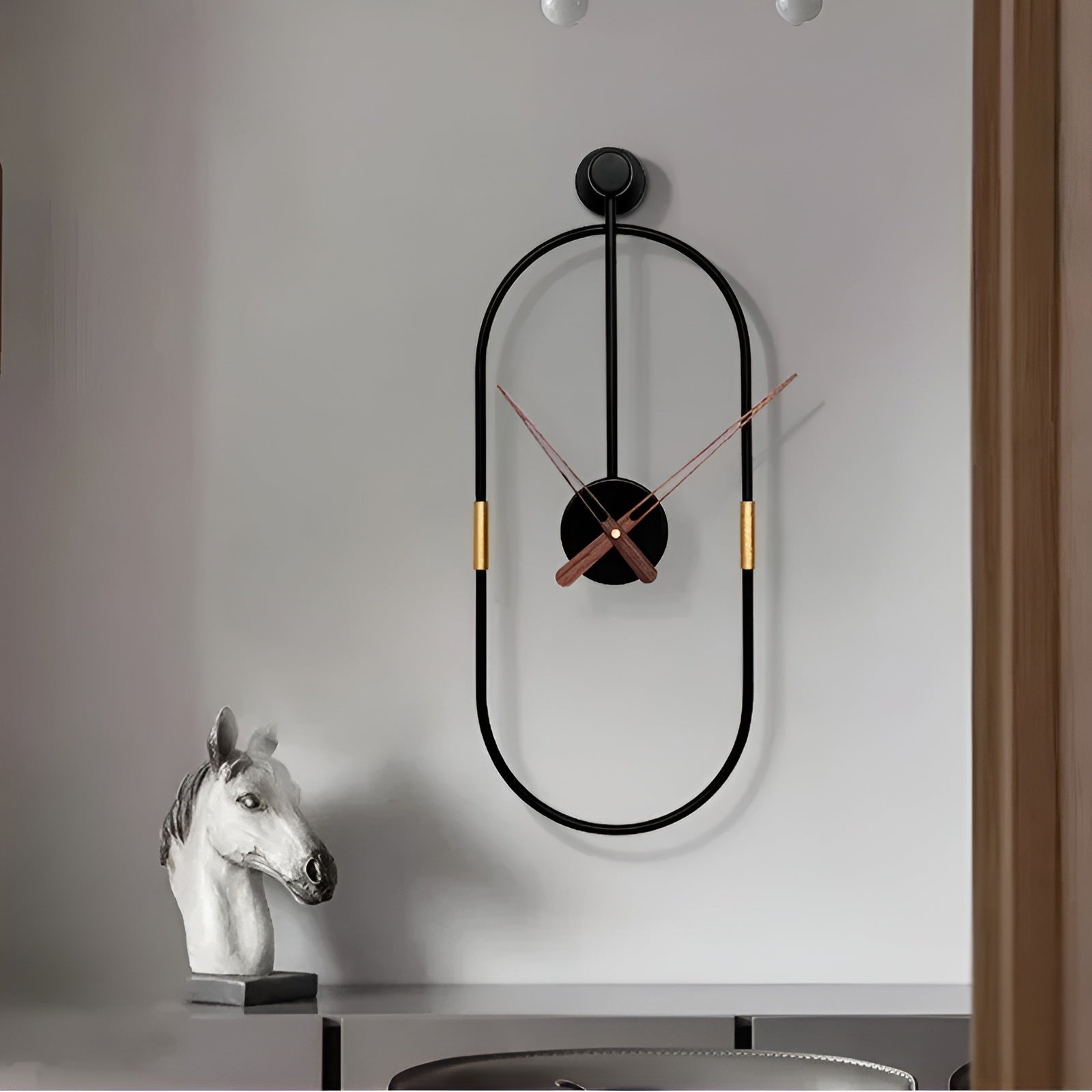 ArtTick Klocka - Minimalistisk Metallväggklocka