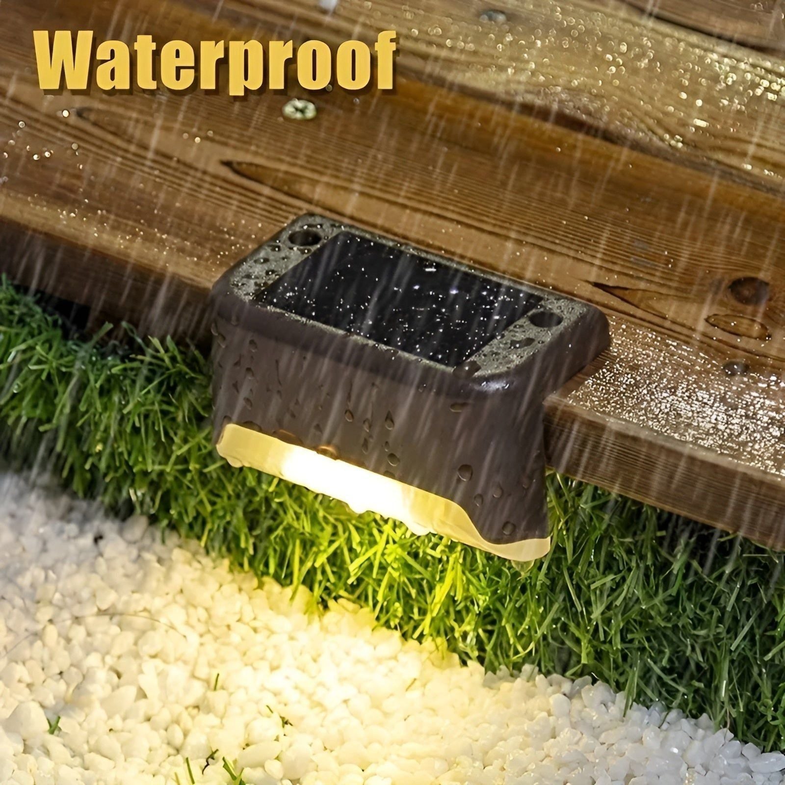 SolarGuard Light - 4 stycken LED solväg belysning vattentät ljus