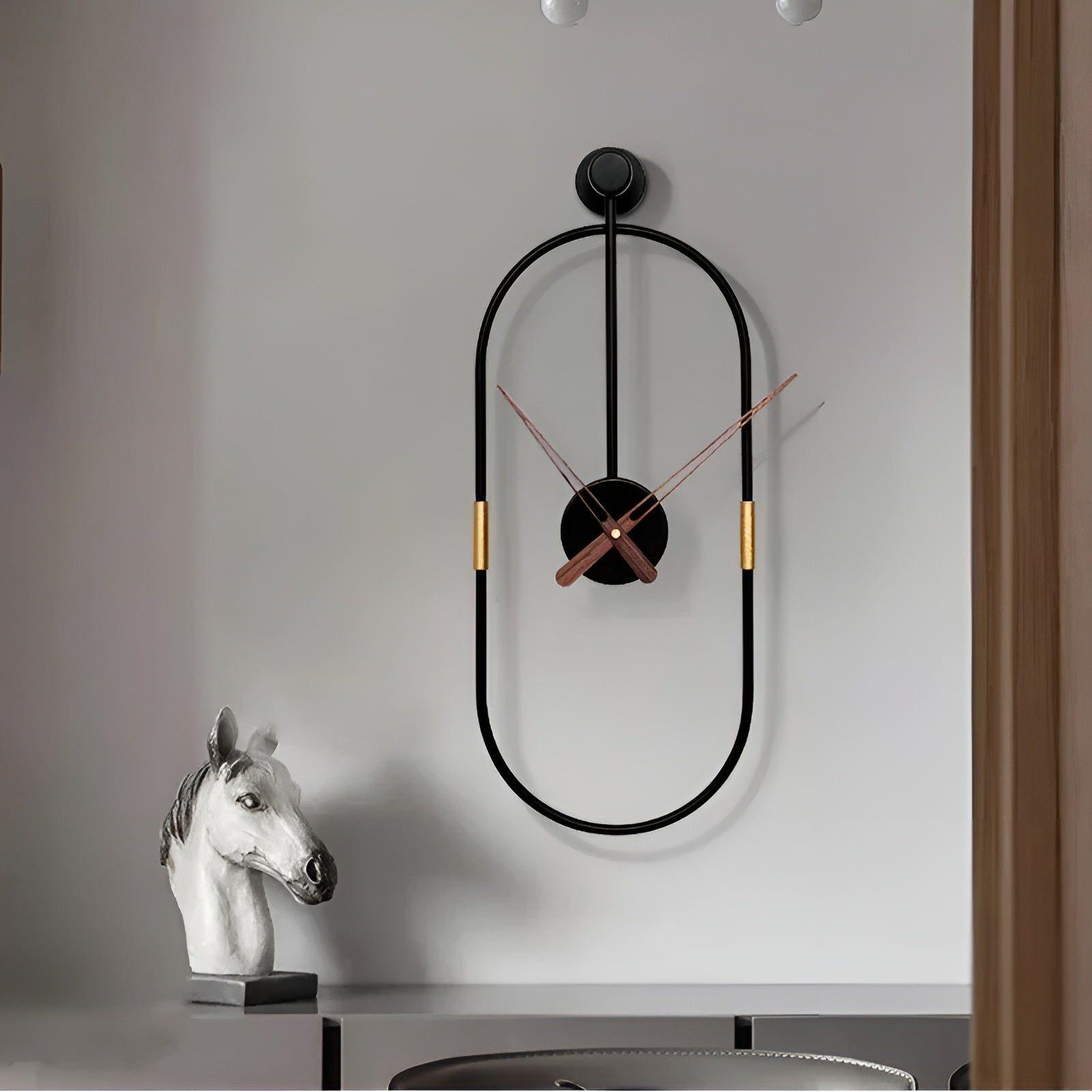 IronArt Klocka - Minimalistisk Konstväggklocka i Metall