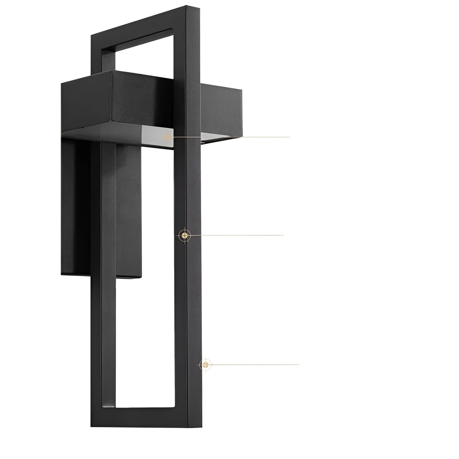 AstraGlow Ljus - Avslappnad utomhusvägglampa med skruvmontering