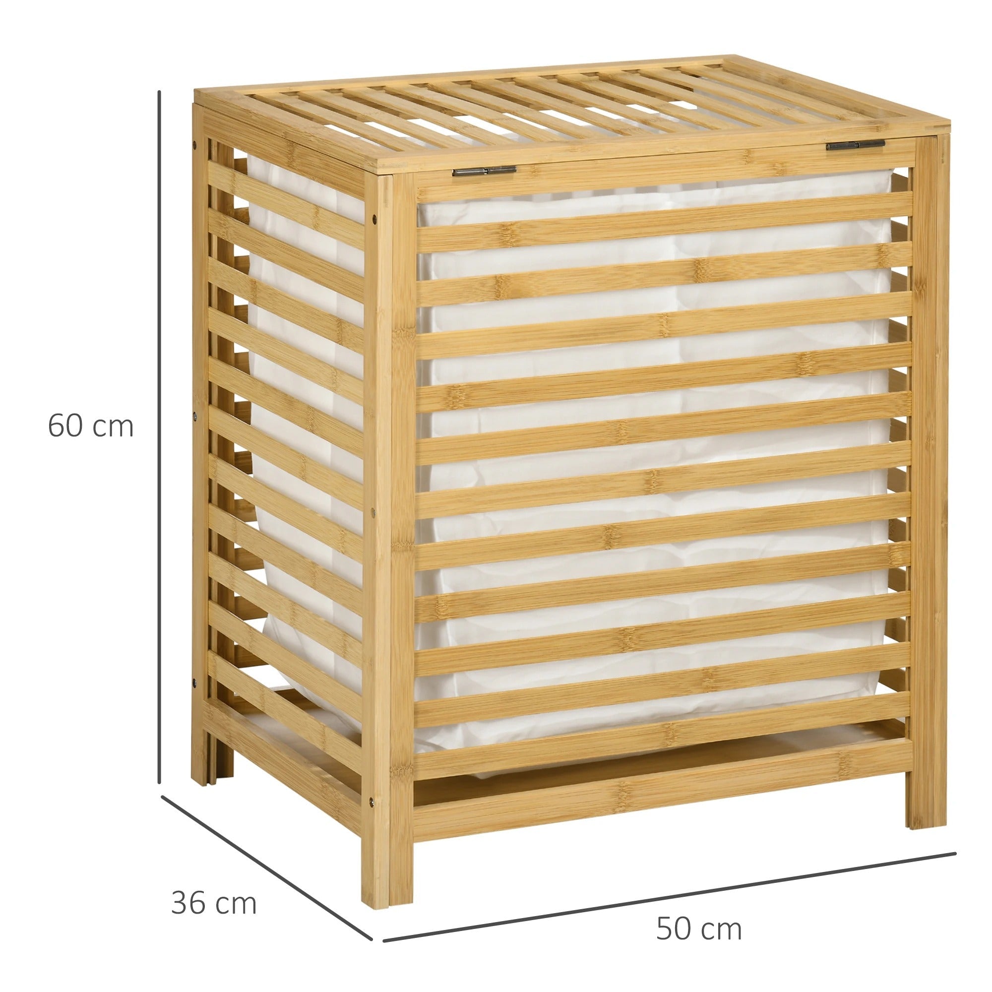 BambooTidy Basket - Modern bambu tvättkorg