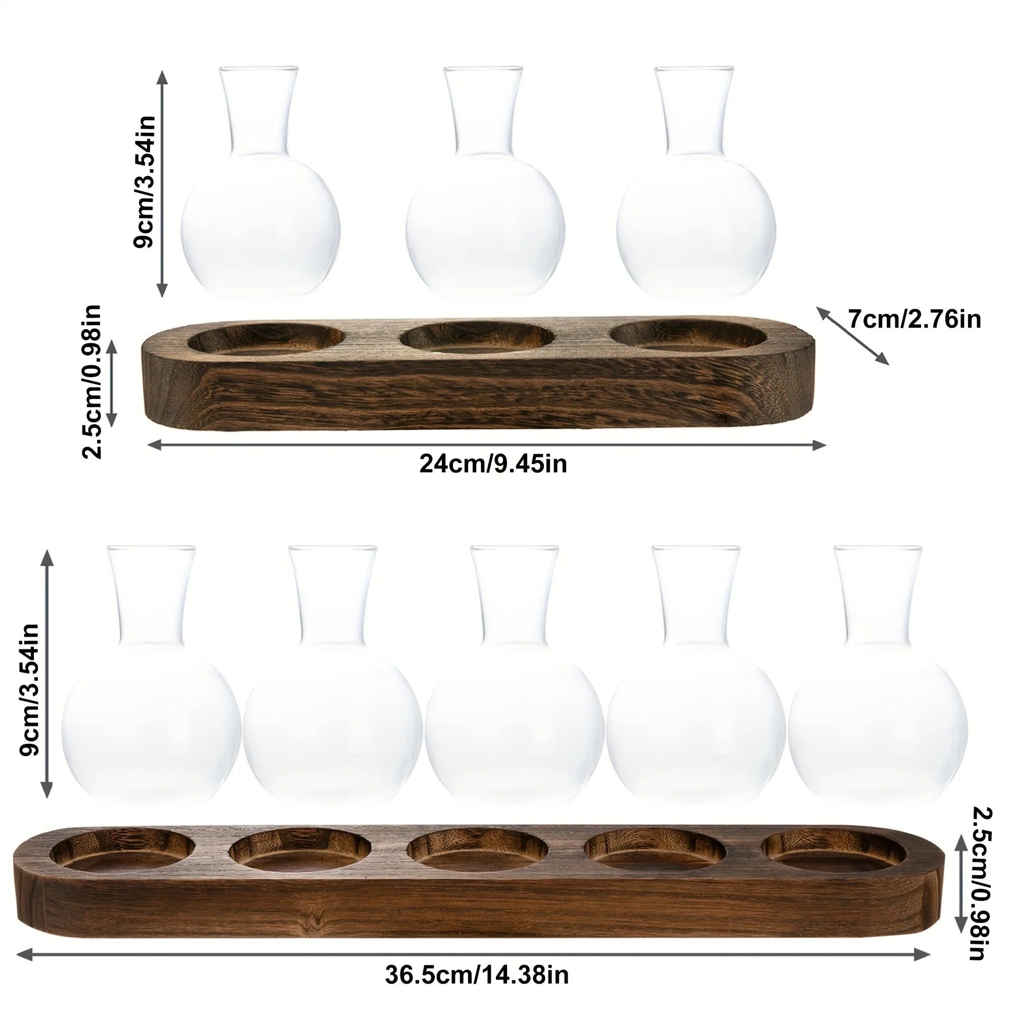 HydroHaven Vase - Elegant Hydroponic Glass Vase