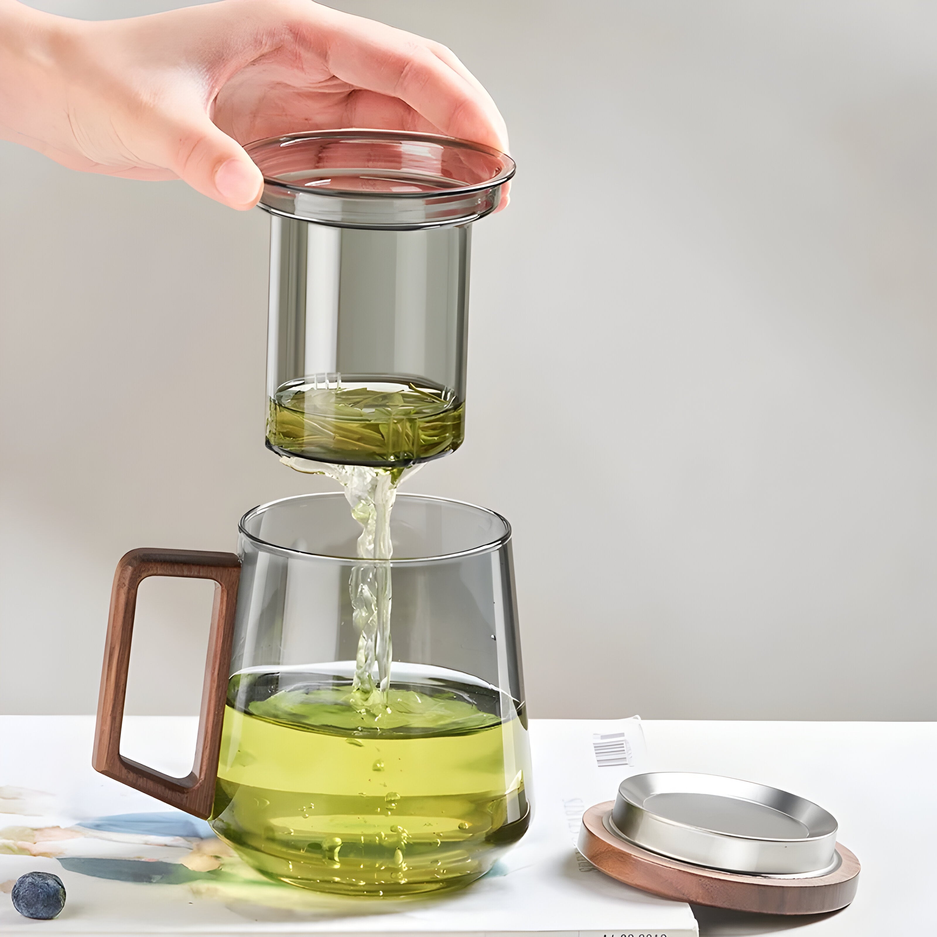 ArtisanBrew Cup – Värmebeständig Glas-Teekopp