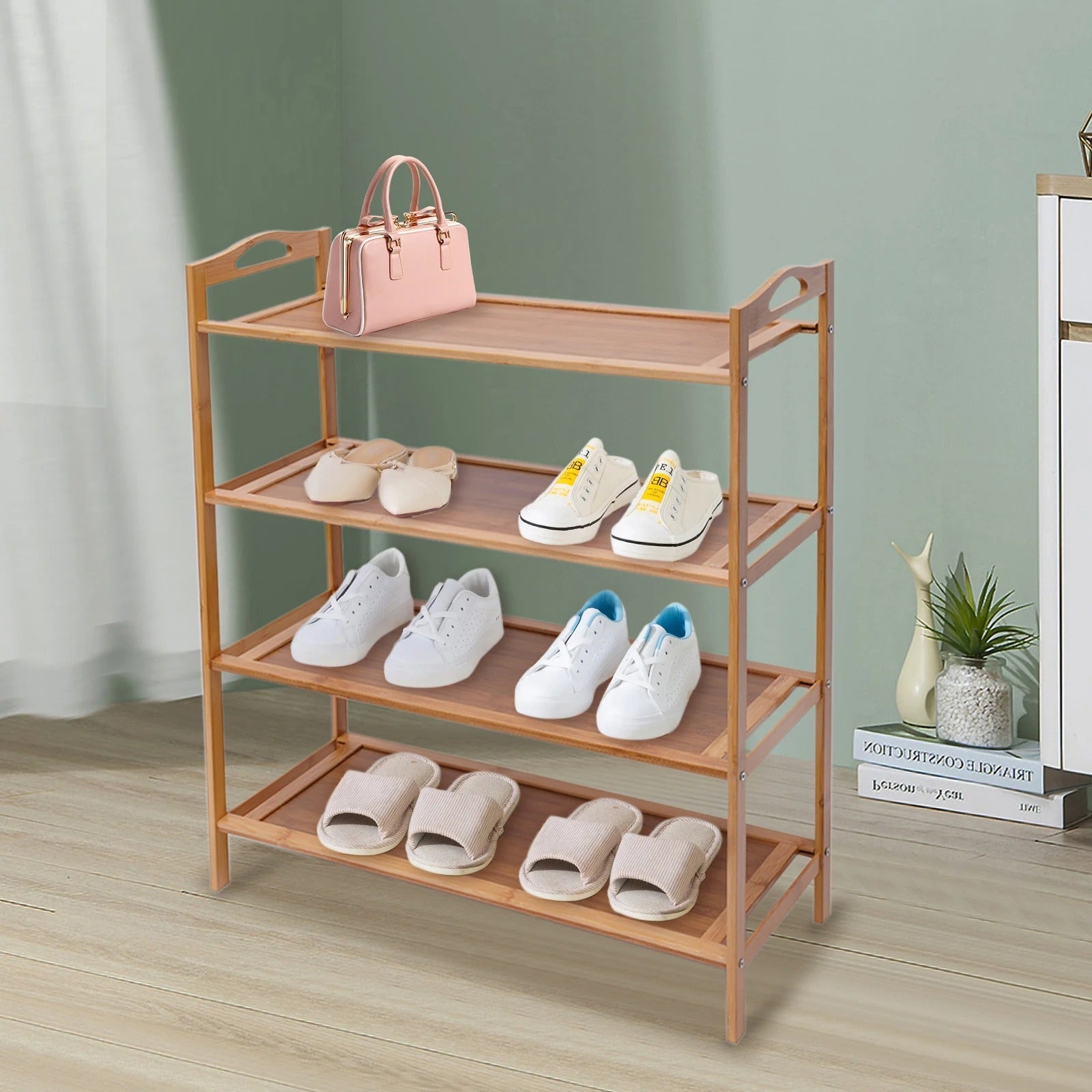 TidySole Rack – 4-tiers trä hylla