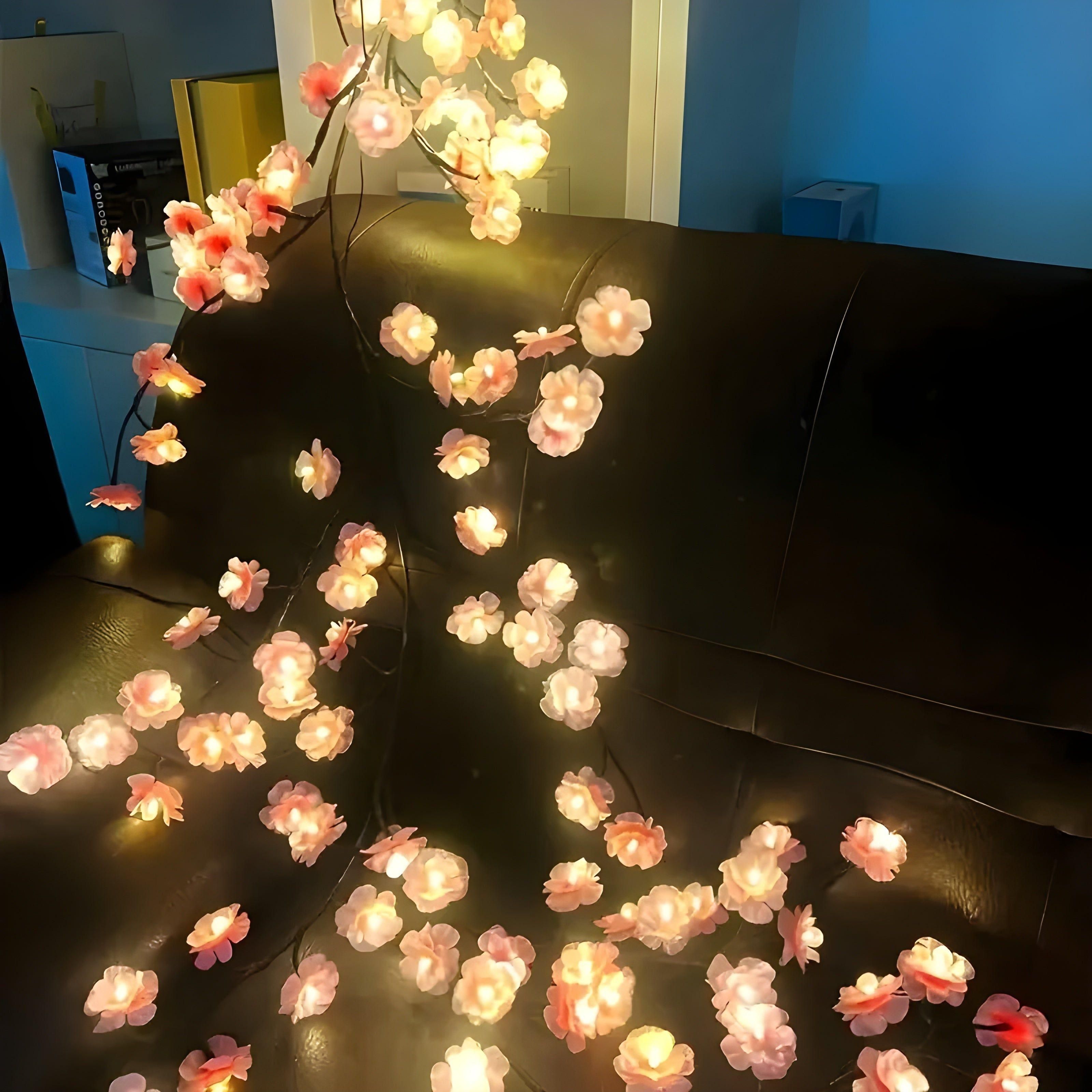 BlossomAura Light – Casual Körsbärsblommor USB-driven LED-lampa