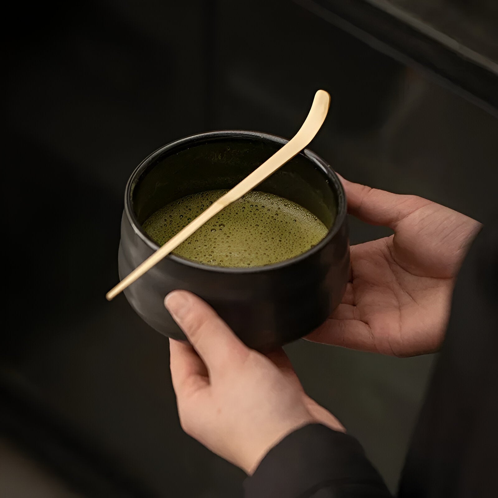 Matcha Te-set – 4-delar med bambuvisp | För traditionell teceremoni