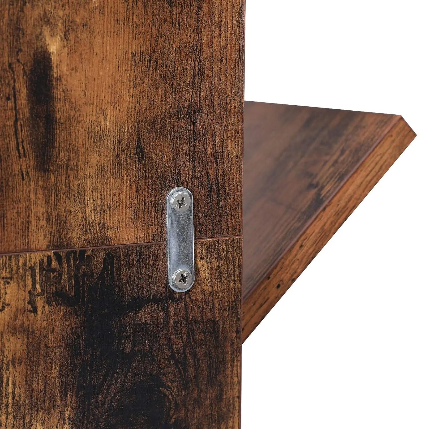 RusticBranch Ställ - 8-Lager Trä Bokhylla