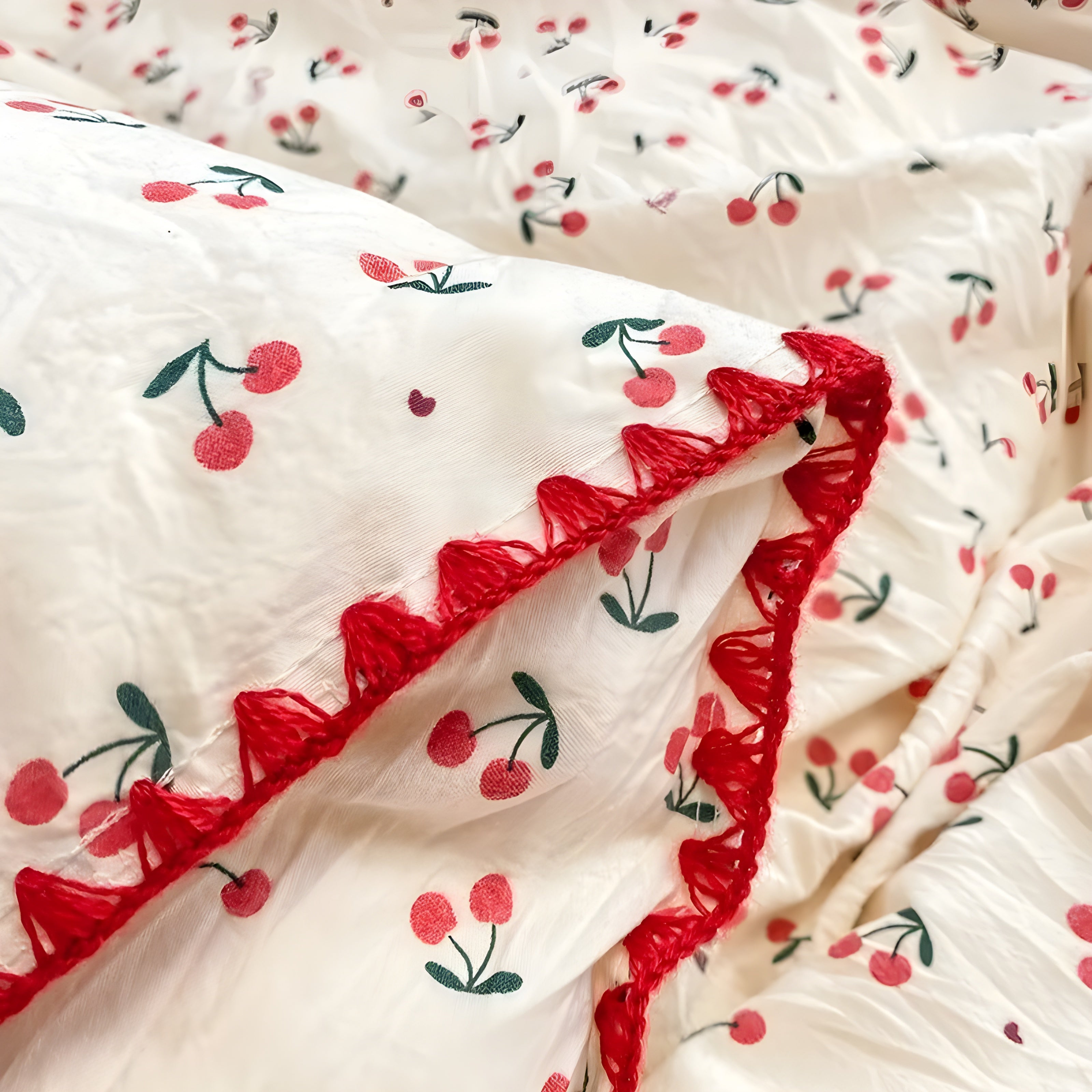 SoftBloom Sängkläder Set - Elegant sängkläder set tillverkat av bomull med blommönster