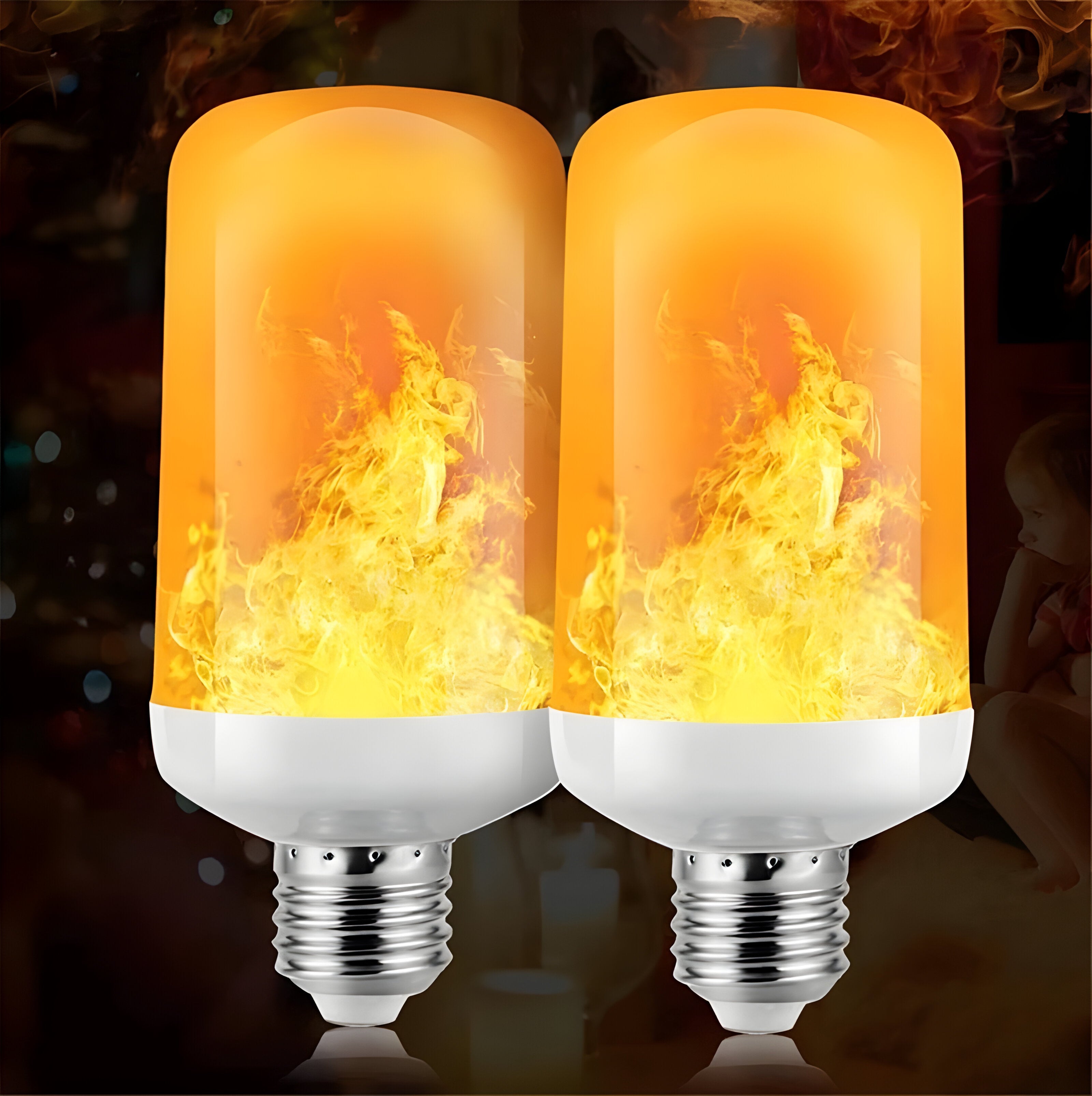 FlameGlow Light – Dekorativa LED-flamepærer