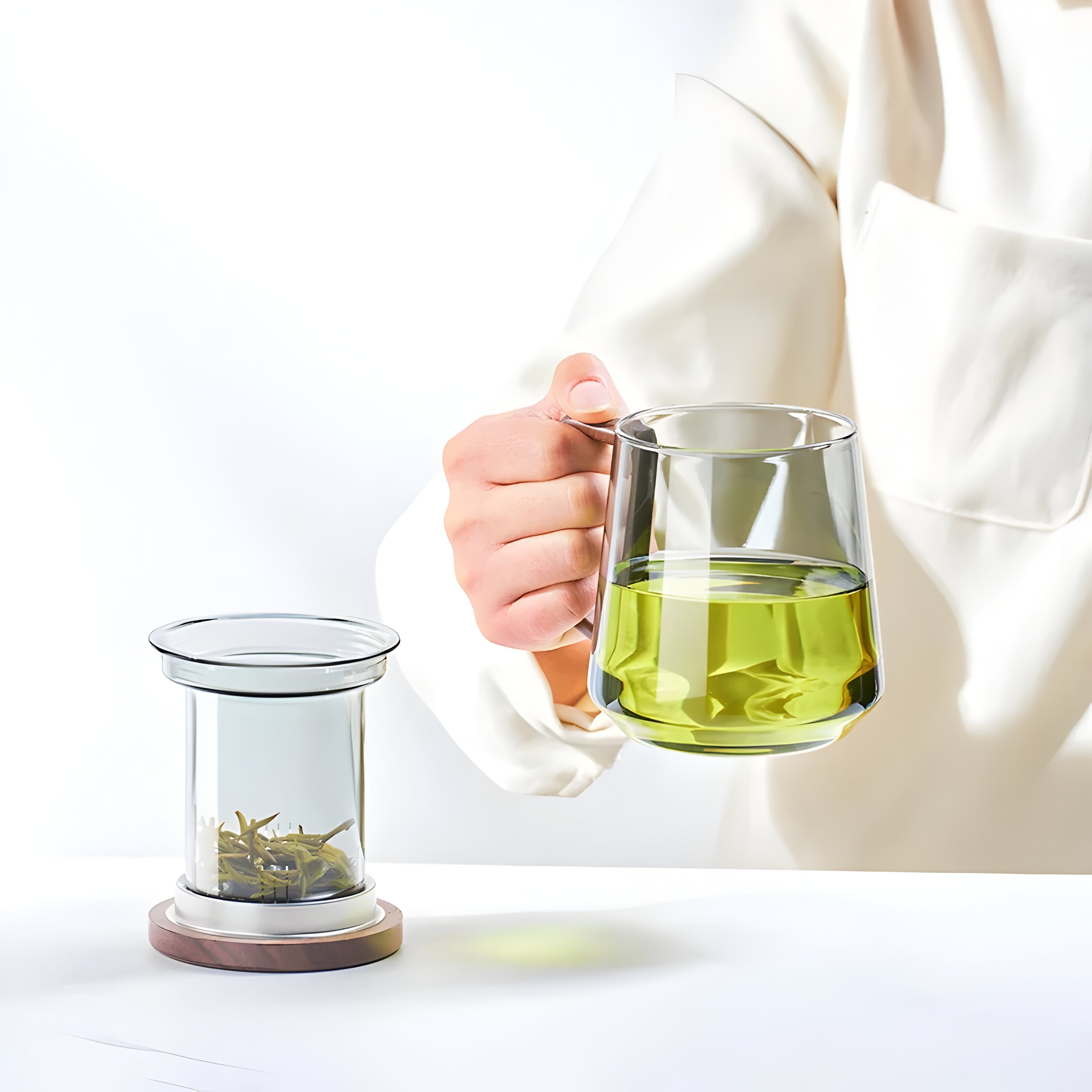 ArtisanBrew Cup – Värmebeständig Glas-Teekopp