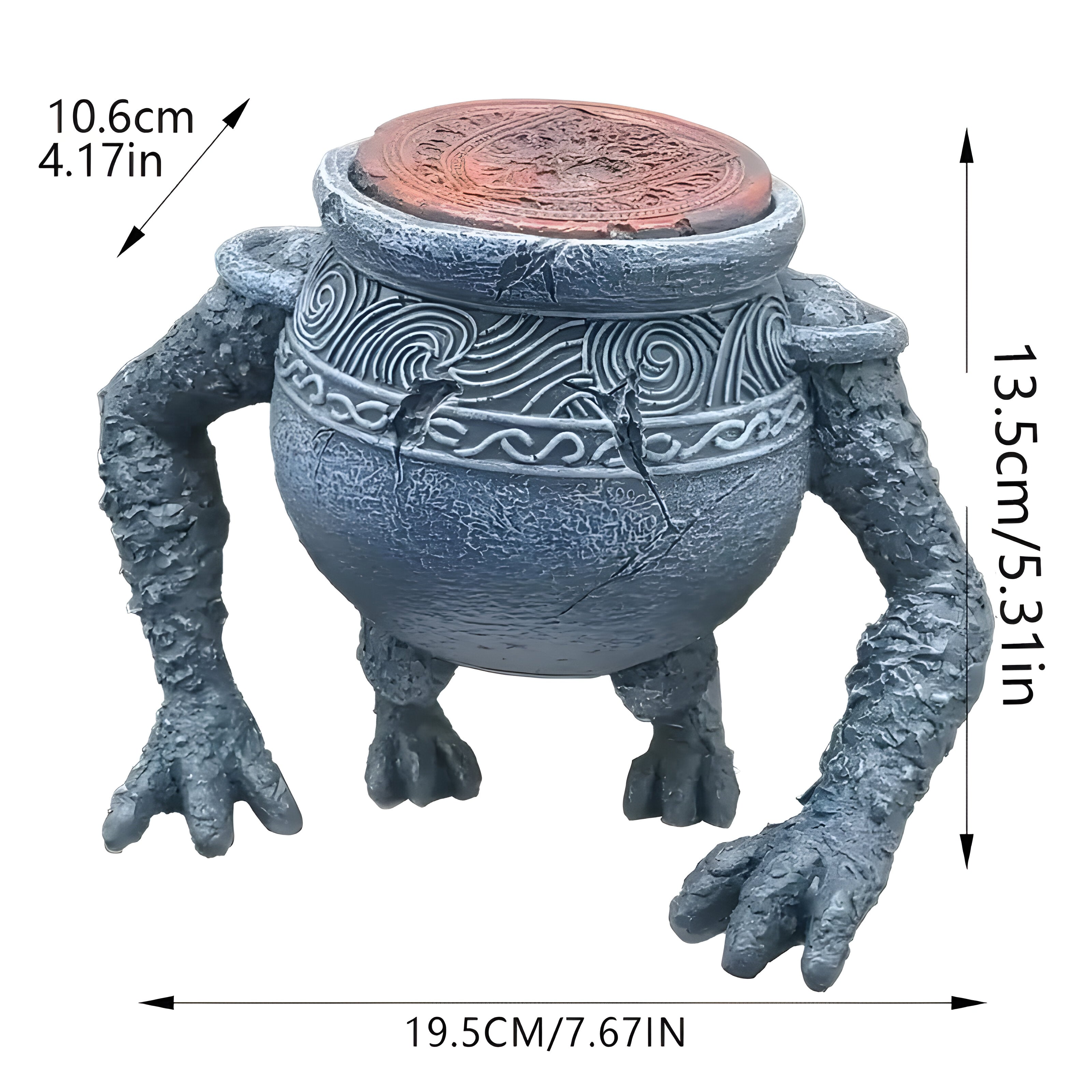 TerraKnight Pot - Trädgårdsrand Dekorativ Blomkruka